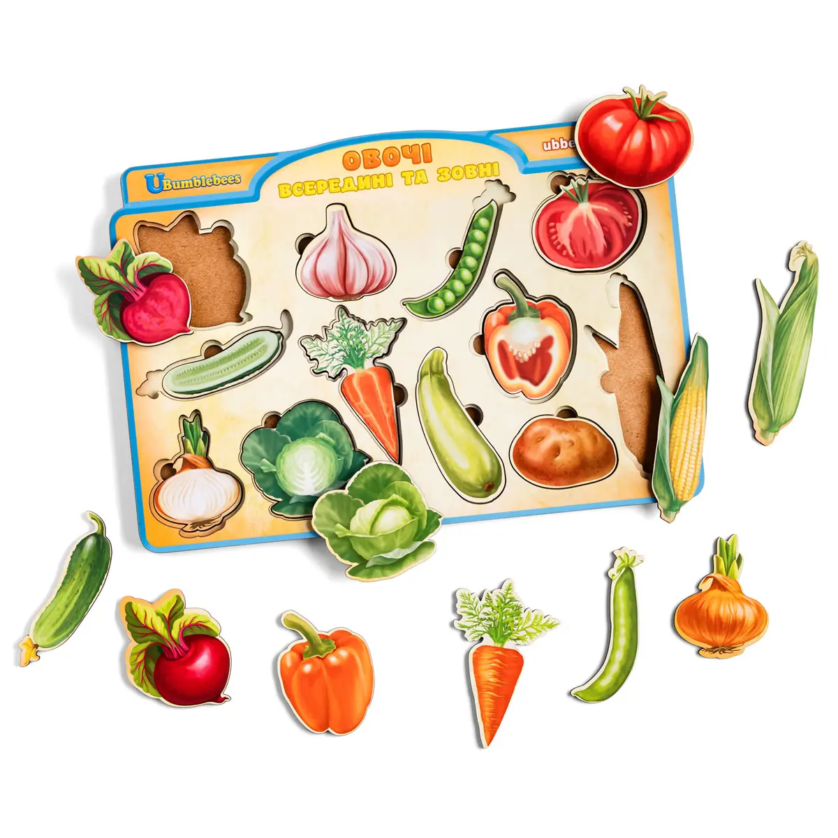 Formenpuzzle "Gemüse von außen und innen"