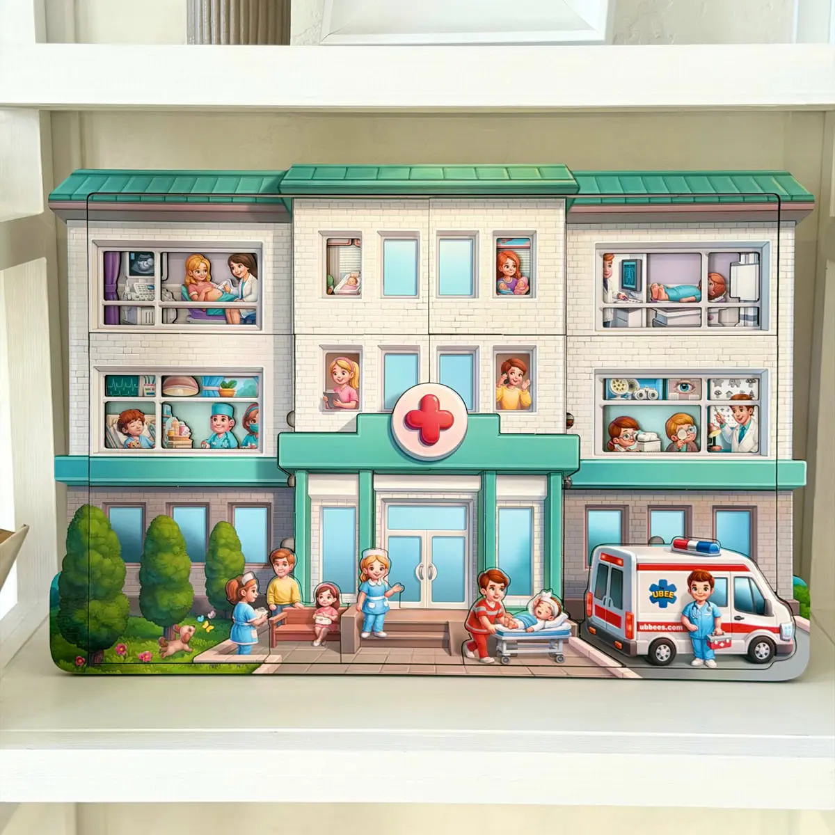 Zweischichtiges Puzzle „Krankenhaus“