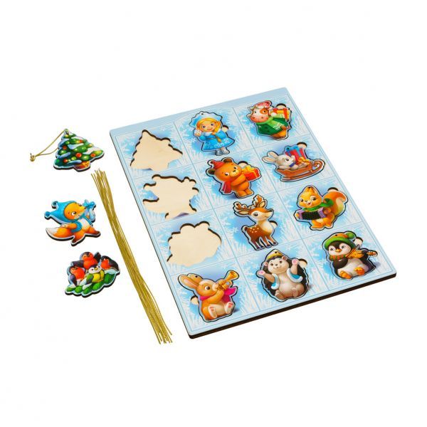 Großes Neujahrs-Formenpuzzle 2