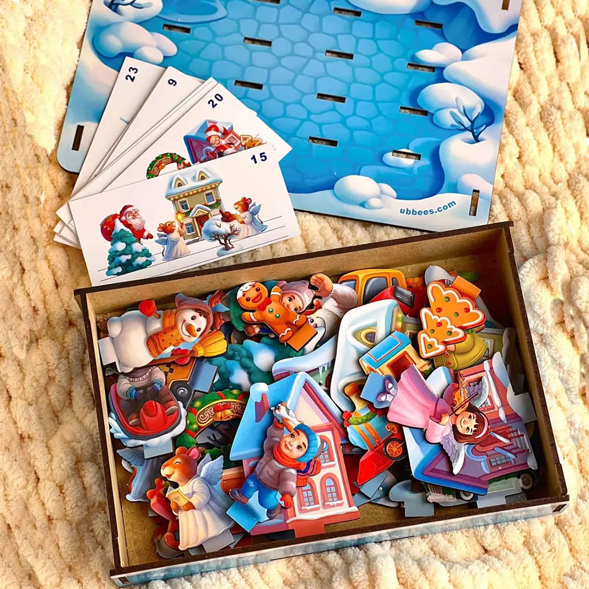Дитяча розвиваюча гра з картками "Новорічна панорама"