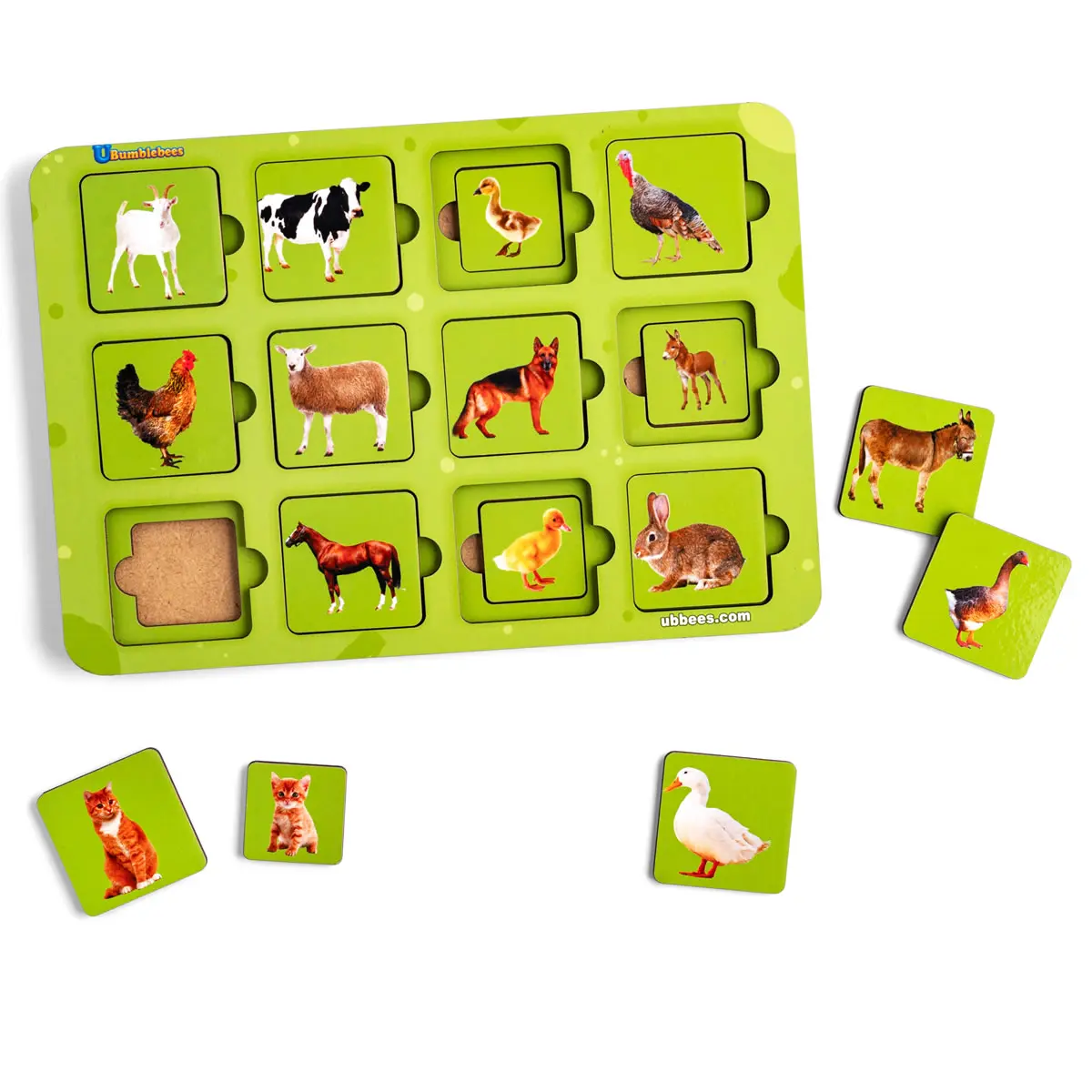 Sorting-puzzle "Mother and baby" Pet Animals (picture)